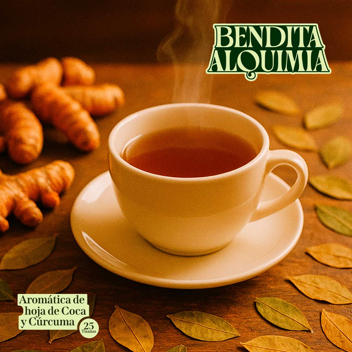 AROMÁTICA DE COCA Y CÚRCUMA-BENDITA ALQUIMIA