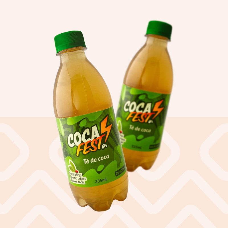 Bebida refrescante y energizante de hoja de coca