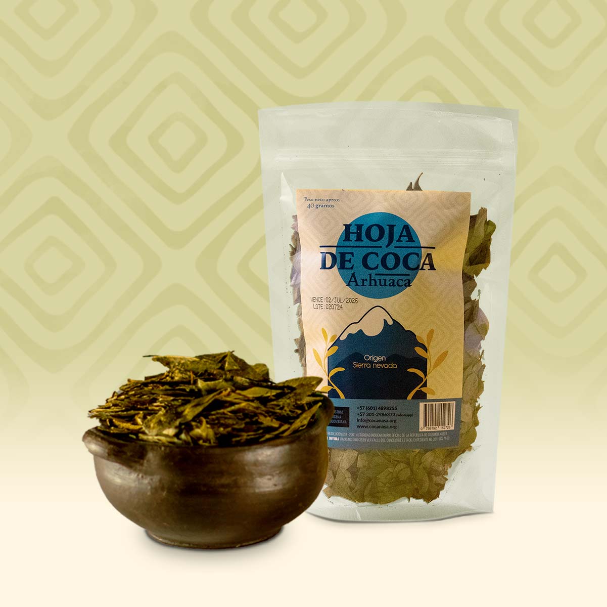 HOJA DE COCA ARHUACA X40gr